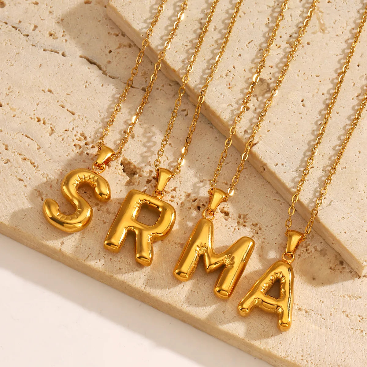 3-D Bubble Letter Pendant