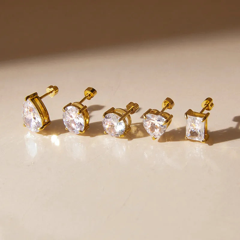 Tia Cubic Zirconia Studs