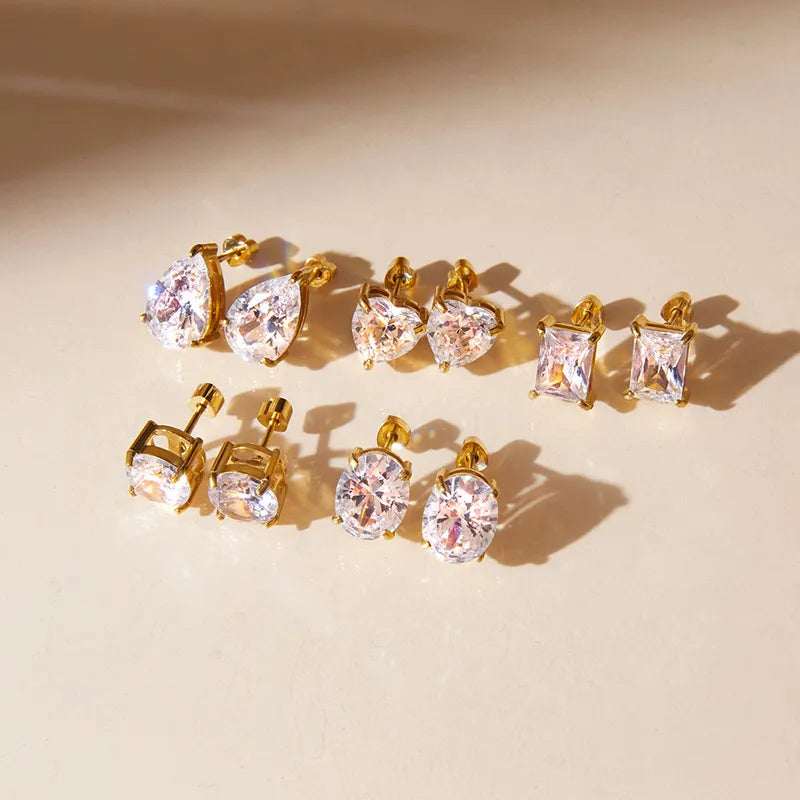 Tia Cubic Zirconia Studs