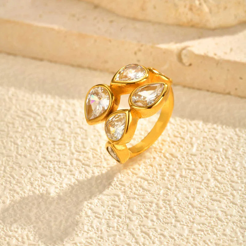 Droplet Cocktail Ring
