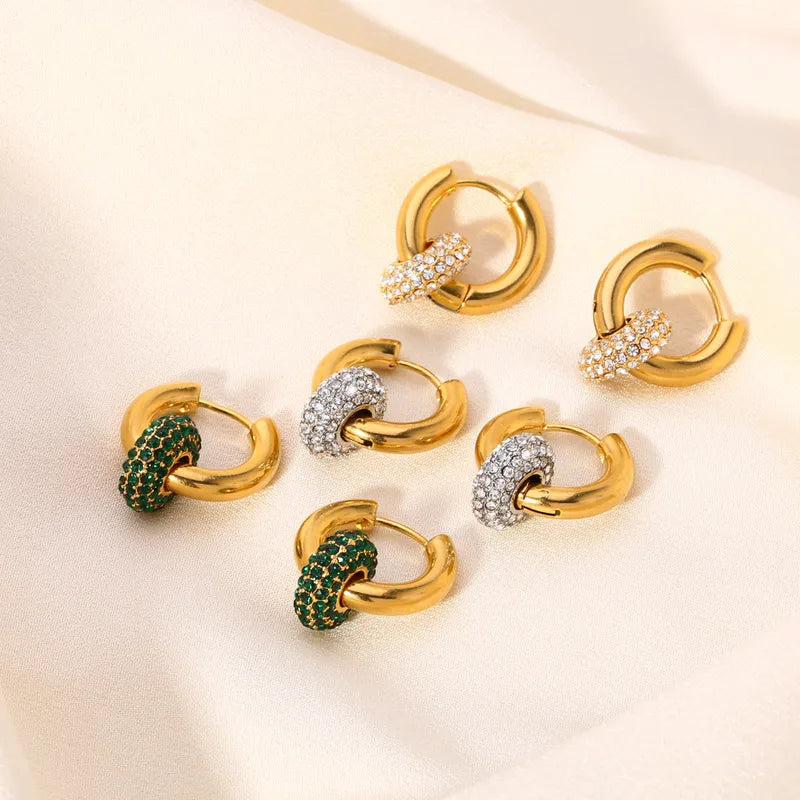 Pave Huggie Earrings