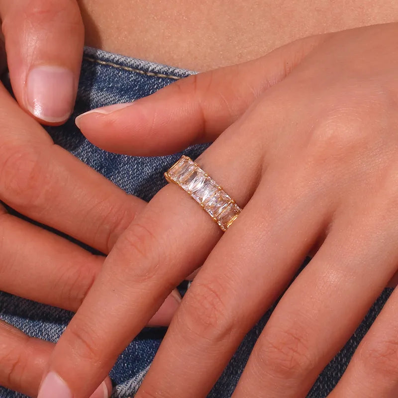 Geometric Eternity Ring