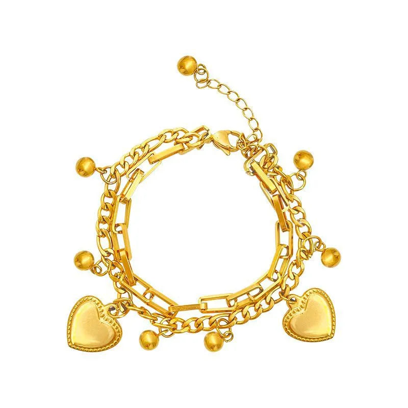 Heart Love Bracelet Stack