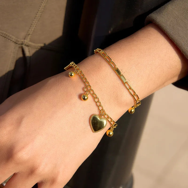 Heart Love Bracelet Stack