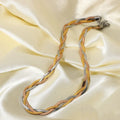Plated Triple Strand Necklace