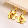 Flower Gold Fashion Earring