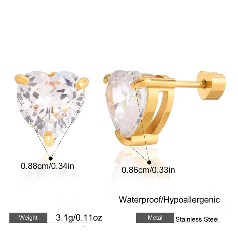 Tia Cubic Zirconia Studs