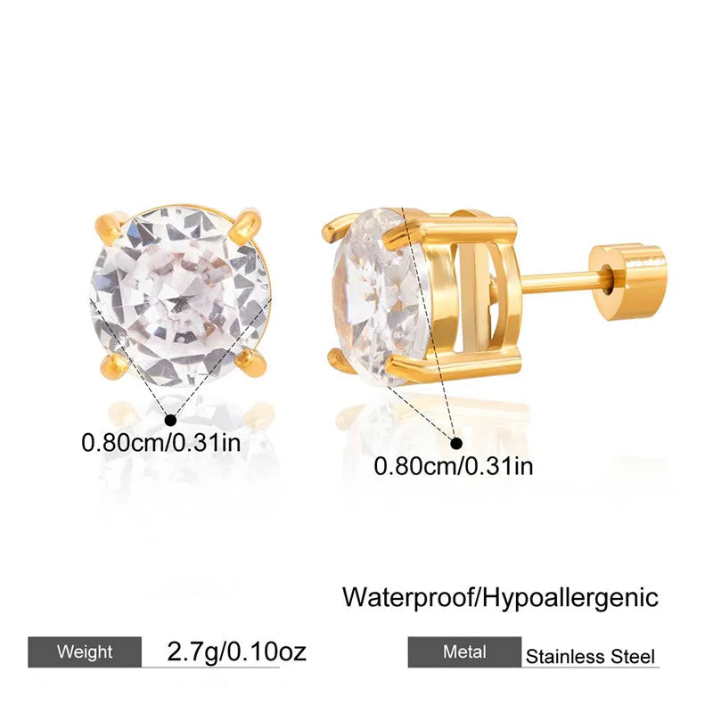 Tia Cubic Zirconia Studs