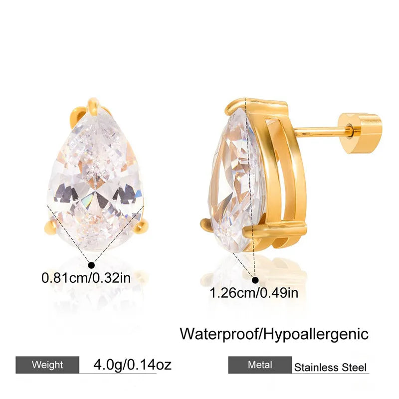 Tia Cubic Zirconia Studs
