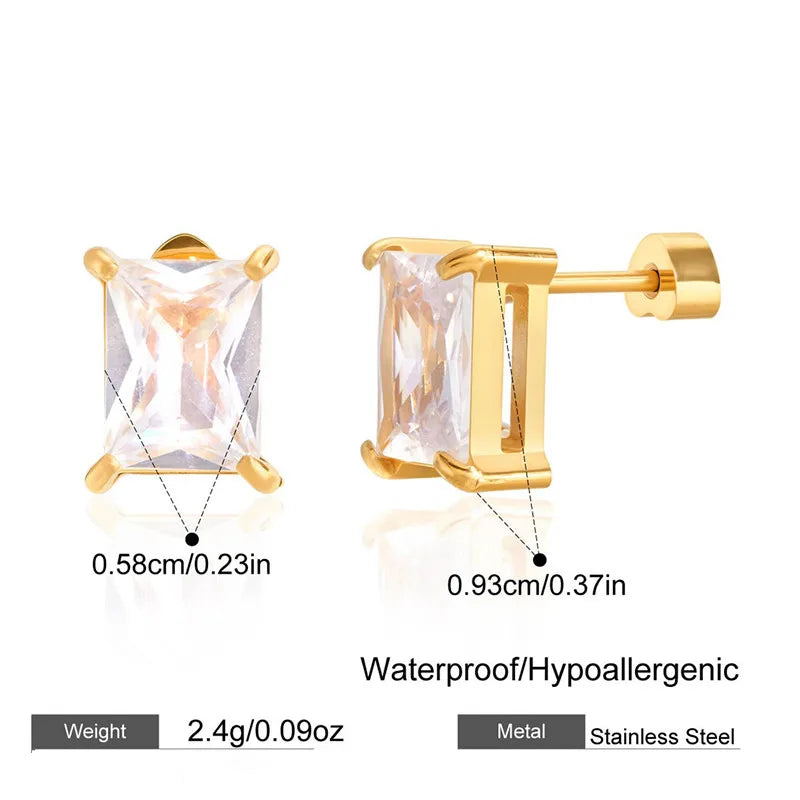 Tia Cubic Zirconia Studs