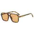 Retro Pilot Square Sunglasses Brown