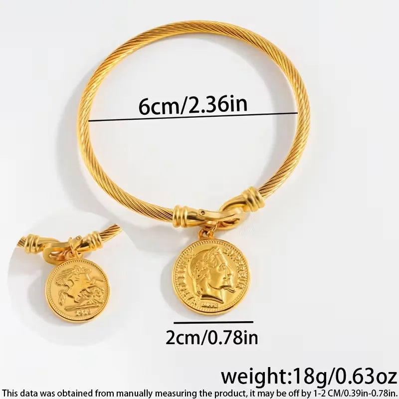 Roman Bangle Bracelet