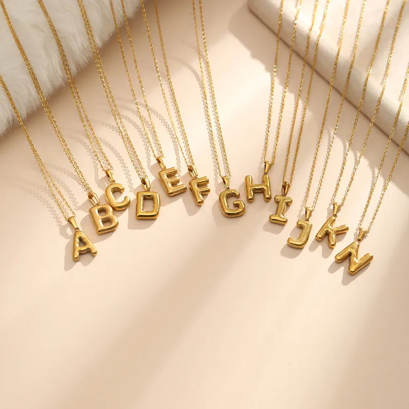 3-D Initial Pendant