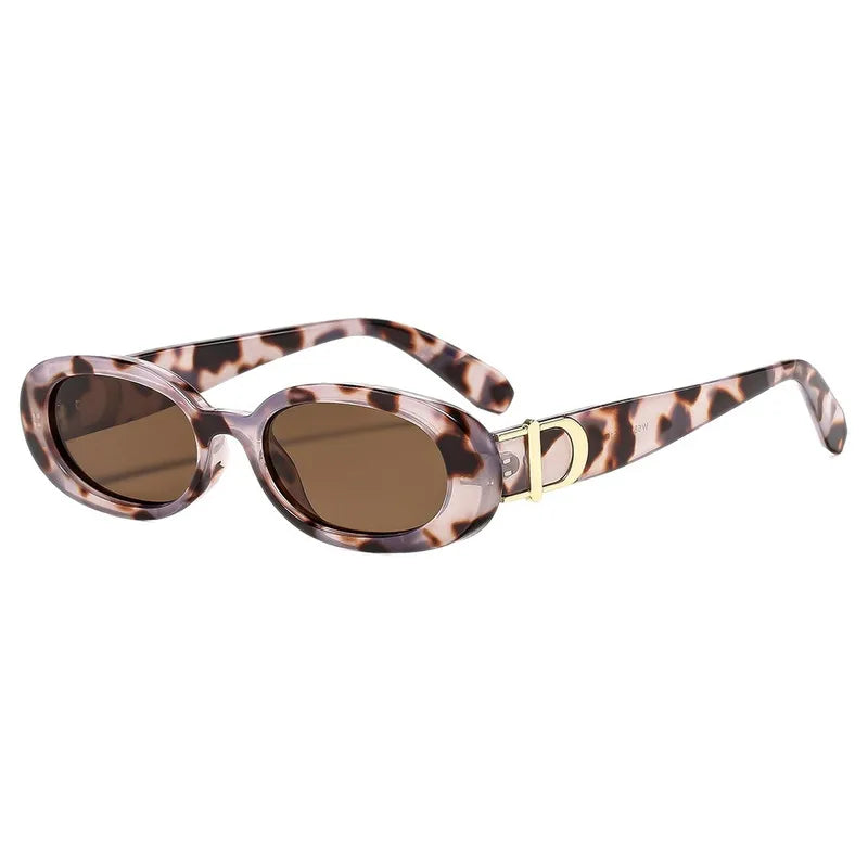 Vintage Oval Cat Eye Sunglasses