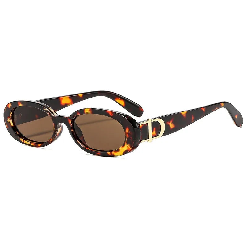 Vintage Oval Cat Eye Sunglasses