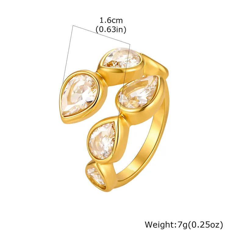 Droplet Cocktail Ring