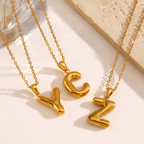 3-D Bubble Letter Pendant